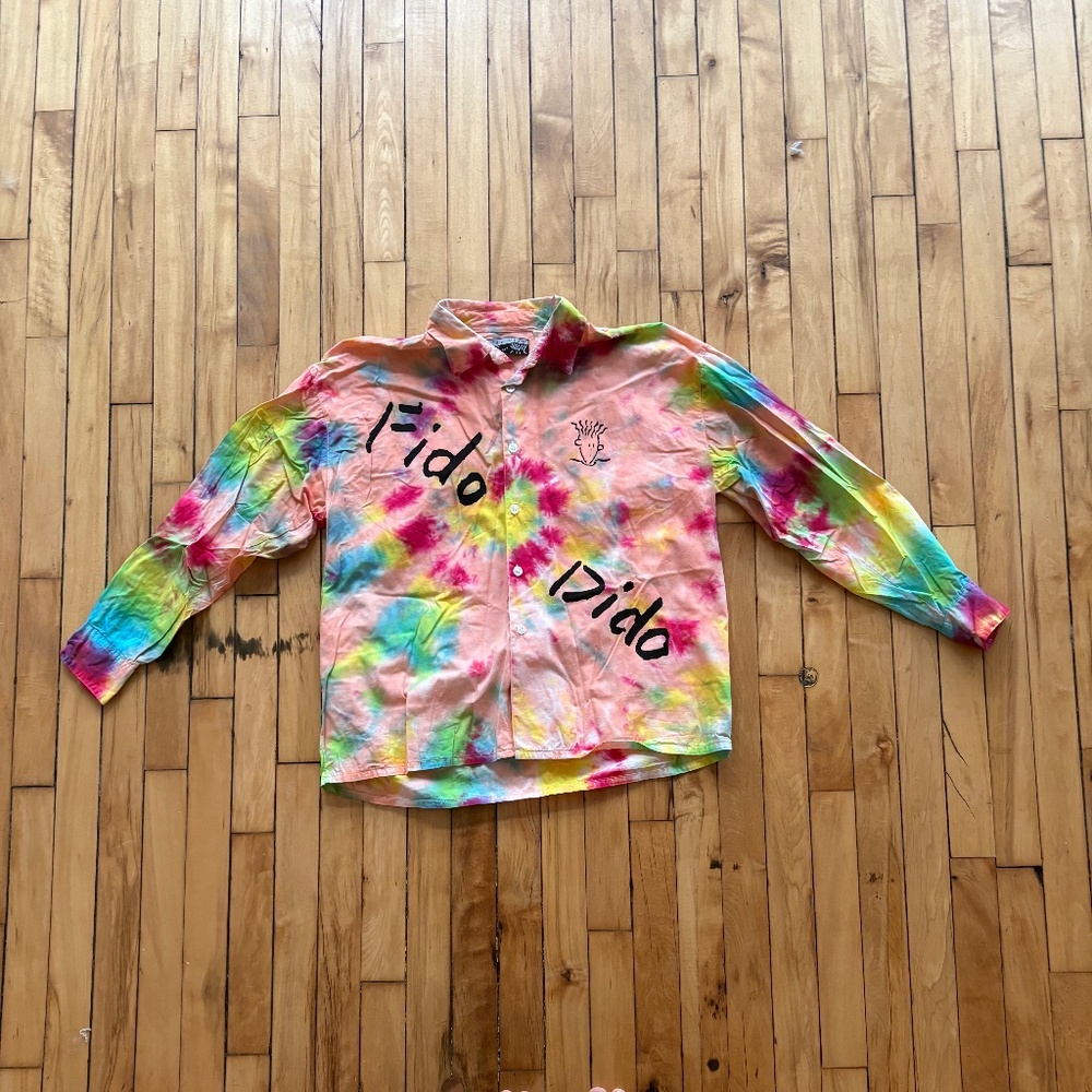 Rare Vintage Fido Dido Men's Dress Shirt Medium